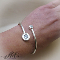 Сребърна гривна  " Bvlgari" B-6160